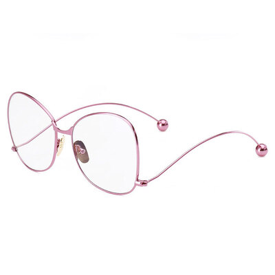 

LIKEU'S New Fashion eyewear Негабаритные круглые женские очки с симпатичным прозрачным стеклом для очков с линзами для очков