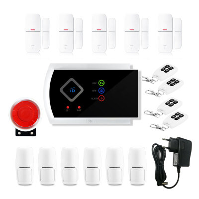 

99 wireless&2 zones wired alarm system gsmc ISO SECURITY &Android App support free shipping