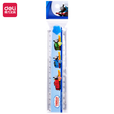 

Deli Deli Thomas series 30cm collapsible student drawing drawing scale plastic ruler 71992