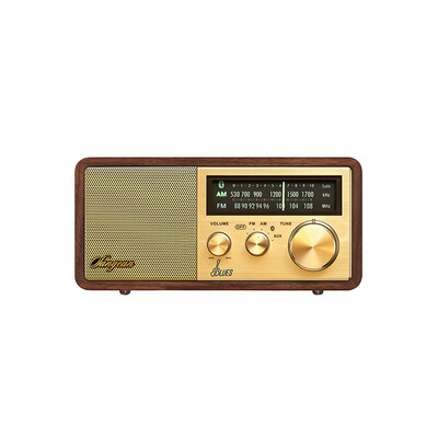 

Sangean WR-11BT BLUS Walnut Classic Wireless Bluetooth Desktop Speaker Sound Radio