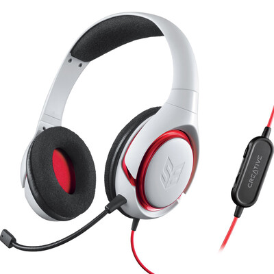 

Creative Inferno White Headset designed for gamers