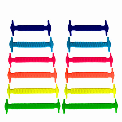 

JUP 50 Sets 600Pcs New Kids Child No Tie Shoelaces Adult Children Unisex Elastic Silicone Shoelaces Casual Sport Lazy Shoelaces