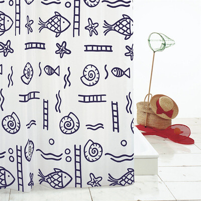

[Jingdong Supermarket] Germany Reid RIDDER cartoon underwater world series polyester waterproof mold Moisturizing curtain 240x180cm 46413 send bath curtain ring