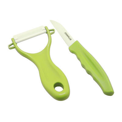 

Jingdong supermarket] Lokchu buckle buckle (LOCK & LOCK) cool Philippine ceramic fruit knife knife peeling knife two sets of LON201Y yellow