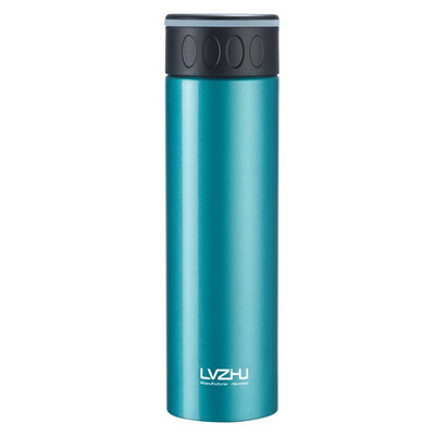 

Jingdong supermarket green beads lvzhu 500ml double vacuum insulated cup 304 stainless steel straight cup body portable business office car water cup K151 green