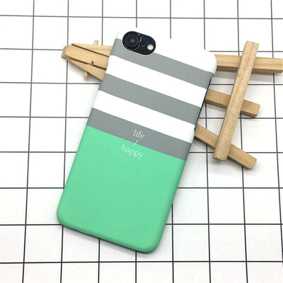 

Мода Геометрия полоса Жесткий Матовая Пластик крышка для IPhone 7 8 Телефонные Чехлы ультра тонкий ракушки чехол для iphone 5s se