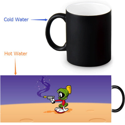 

Marvin The Martian Morphing Mug Color Change Tea Cup Magic Milk Coffee Mug