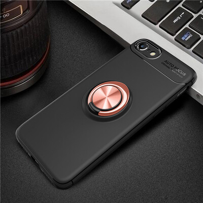 

Iphone 7/8 роскошь металлическое кольцо, магнитные брекет - shockproof охлаждения тпу телефон дел