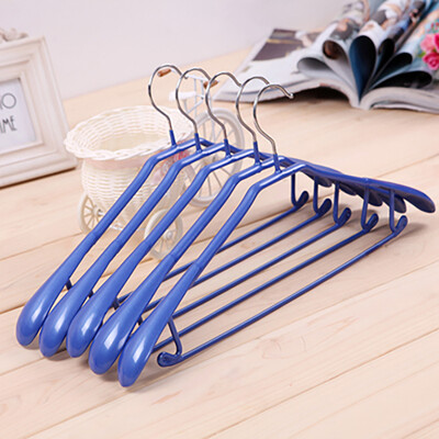 

Shengnishangpin rack pants rack pants clip home drying rack non-slip dip plastic stainless steel pants clip pants hanging 5 Pack