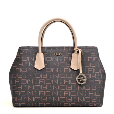 

FIONFiian leisure fashion wings bag womens European&American large-capacity PVC handbag Messenger bag FAAFPLL071BRNCML01 brown camel