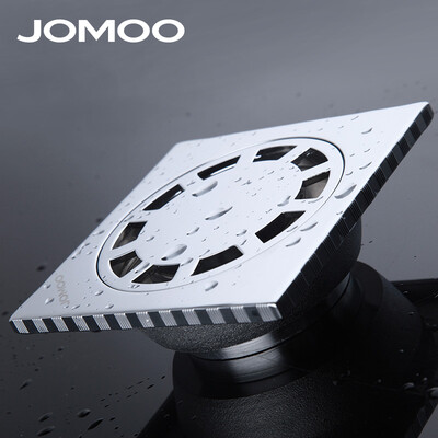 

JOMOO Floor Drain Нержавеющая сталь Дезодорация Квадратная форма Хромированная плита Ванная комната Слив Душ Слив Марка Высокое качество