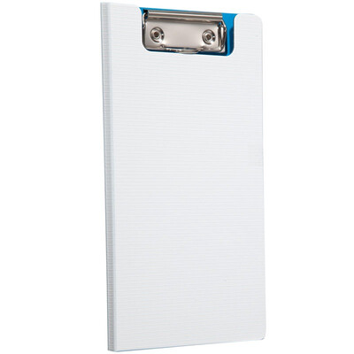 

Comix) A5306 Central Grid Series Folder / Ticket Double folding board clip blue