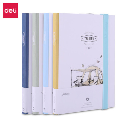 

Deli deli 32K96 page silicone strap simple handbook travel travel series student schedule plan notebook Notepad SZ007