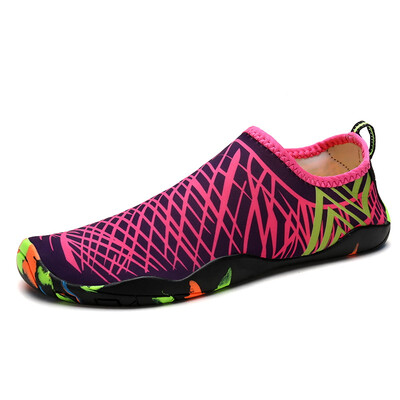 

Men Woman Barefoot Skin Sock Striped Shoes Beach Pool Water Socks Aqua Beach Swim Slipper On Surf Aqua Shoes