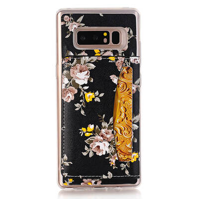 

ChuanDaiZhe для Samsung Galaxy Note 8 TPU Shockproof Мягкая задняя крышка / кронштейн / карта / защитный чехол
