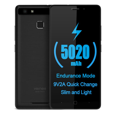 

Vernee Thor E 4G Smartphone 50 inch Android 70 MTK6753 Octa Core 13GHz 3GB RAM 16GB ROM Touch Sensor 5020mAh Battery