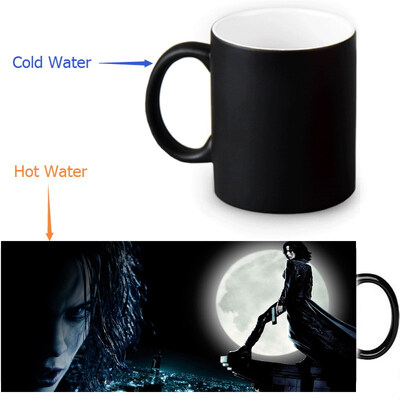 

Underworld 350ml / 12oz Heat Reveal Mug Color Change Чашка кофе Чувствительные морфинг-кружки Волшебная чашка для чайных чашек