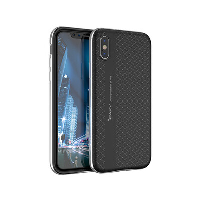

Для iPhone x case Оригинальная марка iPaky Для корпуса iphonex Ультра Silm Armor PC Frame + силиконовая задняя крышка для iphone 10 case 5.8 "