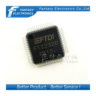 

5PCS FT2232D FTDI LQFP48 FT2232 QFP Dual USB UART/FIFO I.C. new and original free shipping
