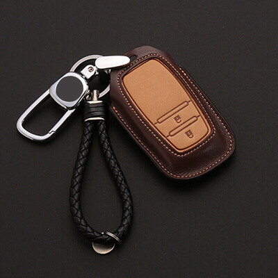 

Huashi Toyota Key Case Toyota Leather Key Case Keychain Cover Modified Special B-Sports Black
