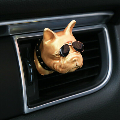 

Dijialun car perfume air conditioning air outlet cartoon creative dog French bulldog car decoration car interior decoration aroma perfume seat