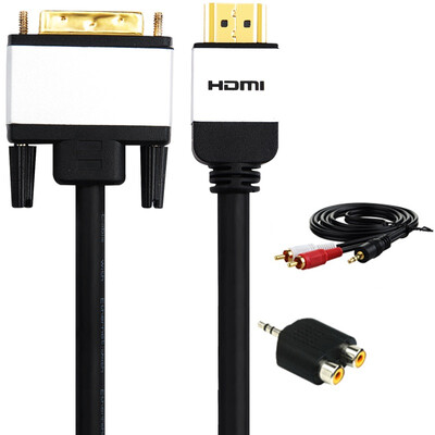 

Fiji Kappa (cabos) F05203 hdmi to dvi со звуком dvi-d to hdim Кабель преобразования HD может быть взаимозаменяемым кабелем PS3 3 метра (аудио пакет)