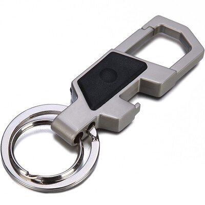 

JOBON Zhongyin key chain ring car key chain chain mother ring spring waist hanging with energy saving LED light ZB-018C silver