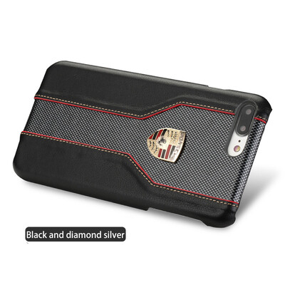 

LANGSIDI натуральный кожаный чехол для iPhone 7 Plus с высококачественной алмазной текстурой