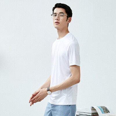 

Netease carefully selected T-shirt 120 silky modal short-sleeved t-shirt male polo shirt in gray L