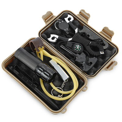 

Outdoor Multi-function Self-help SOS Emergency Equipment Kit