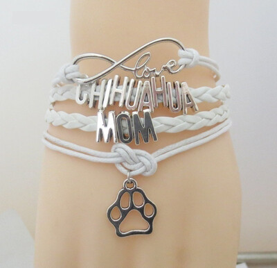 

Fashion Leather Multi-layers Jewelry Shiba Inu Mom Dog Charm Bracelet for Couple Infinity Love Animal Puppy Men Women Chain Bangle