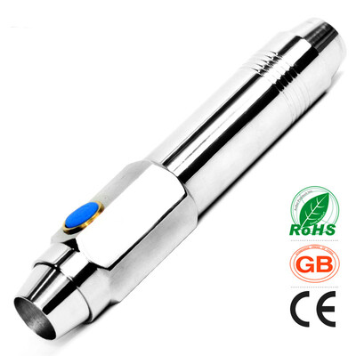 

White Yellow Light UV LED Flashlight Stainless Steel Olight Powerful Jewelry Jade Gem Testing Torch Jade Identification