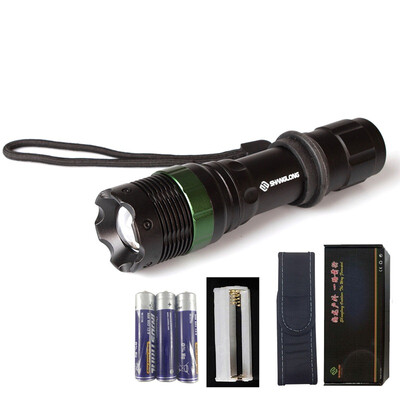 

Shanglong outdoor convex lens zoom flashlight US CREE Q5 light bulb third gear dimming attack head with nylon sleeve SL-E28