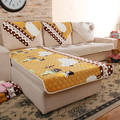 

Богатый дом (FOOJO) двухсторонний зимний плюшевый диван-подставка 90 * 180 см зимние теплые овцы