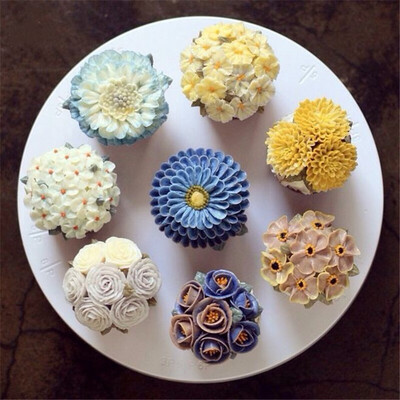 

Cntomlv 35PCS Russia Icing Piping Сопла тюльпаны Розовые цветы Лепесток Кондитерские изделия DIY Cupcake Cake Украшение десертных
