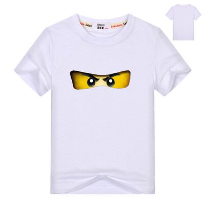 

2018 Летняя детская одежда Baby Boys Girls Футболка Ninja Ninjago Мультфильм Хлопковые футболки Детские топы Red Blue T рубашки 3-