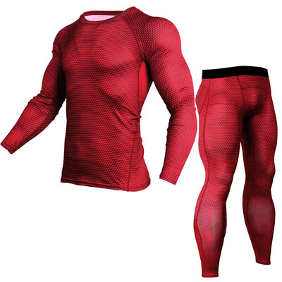 

Quick dry suit Man Fitness clothes Ventilation Quick drying Run motion Long sleeved tights