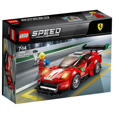 

April new products LEGO toy super racing car 7 years old -14 years old Ferrari 488 GT3 Scuderia Corsa team 75886 building blocks LEGO