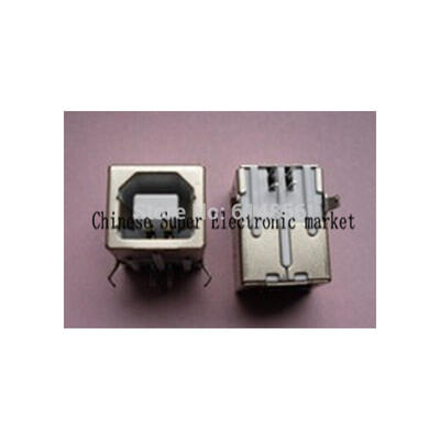 

100pcs USB-B Female USB Connector Square Head USB party mouthUSB a 90 degree type D DIP straight runs