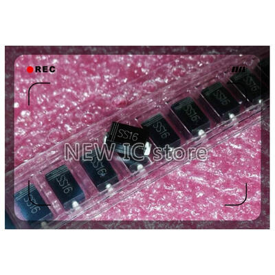 

Free shipping 50PCS SS16 SR160 SMA 60V 1A SMD Schottky diode DO-214AC
