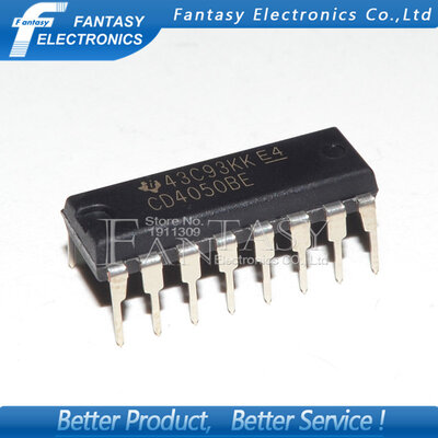 

50PCS CD4050BE DIP16 CD4050 DIP new and original IC free shipping