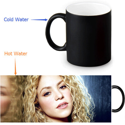 

shakira 350ml12oz Heat Reveal Mug Color Change Coffee Cup Sensitive Morphing Mugs Magic Mug Milk Tea Cups
