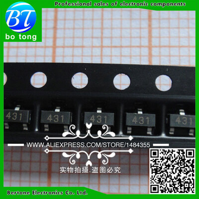 

Free shipping 1000PCSlot SMD TL431A TL431 431 SOT-23 SMD Transistor