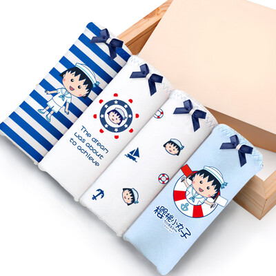 

Dream Time 4 Pack Medium Waist Sexy Hips Cute Little Womens Underwear Cherry Navy