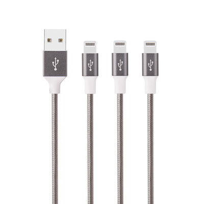 

iPhone Зарядное устройство, 3 шт. (1FT, 3.3FT, 6.6FT) 8-контактный нейлоновый плетеный шнур и зарядный шнур для iPhone, iPad, iPod