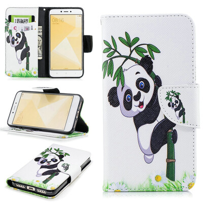 

BEFOSPEY Painting PU LeatherSoft TPU Card Slot Stand Wallet Case For Xiaomi Redmi 4X50"2017