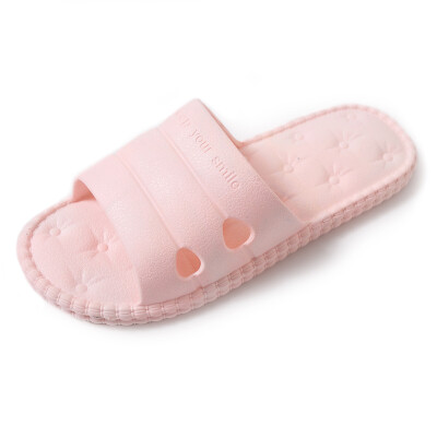 

Suat fashion couple bathroom slippers indoor non-slip home plastic sandals&slippers women summer 4041 yards light pink