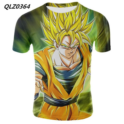 

Summer New Mens Fashion Anime T-shirt Seven Dragon Ball Print Cosplay Casual T-Shirt US SizeS XXXXL