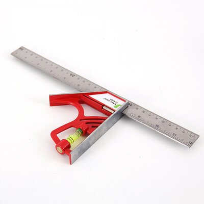 

KAPRO 325 Israel Cape Road stainless steel square ruler multi-function movable square magnetic lock combination woodworking ruler movable square measuring tool 12 inches 30 cm