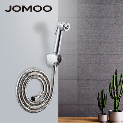 

JOMOO ABS Chrome Plated Handheld Bidet Spray Set Shattaf With Wall Bracket And 12M Stainless Steel Hose toilet shower jet set